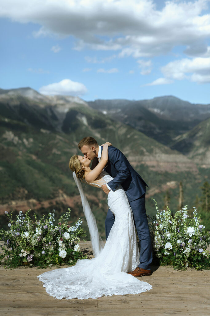 Destination wedding ceremony photos in Telluride Colorado