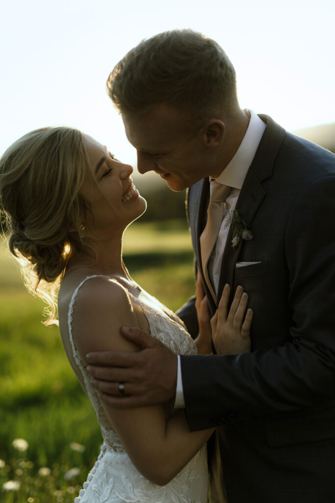 Destination wedding sunset photos in Telluride Colorado